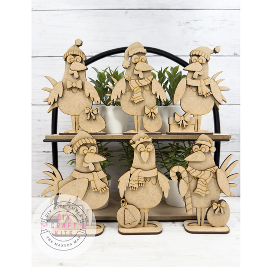 Set Chicken Christmas Friends DIY Kit