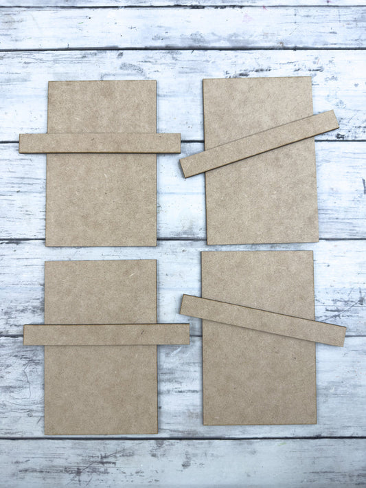 Set of Planks with hat pieces DIY Kit