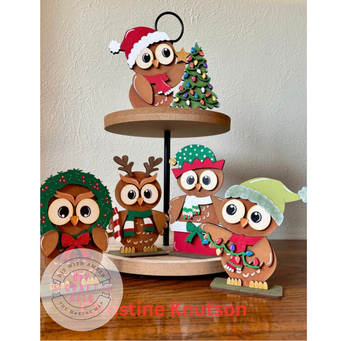 Set Owl Christmas Friends DIY Kit