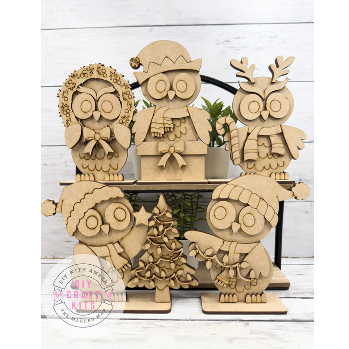 Set Owl Christmas Friends DIY Kit