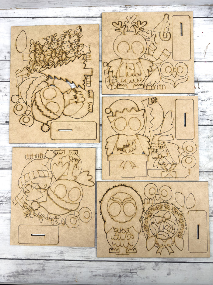 Set Owl Christmas Friends DIY Kit