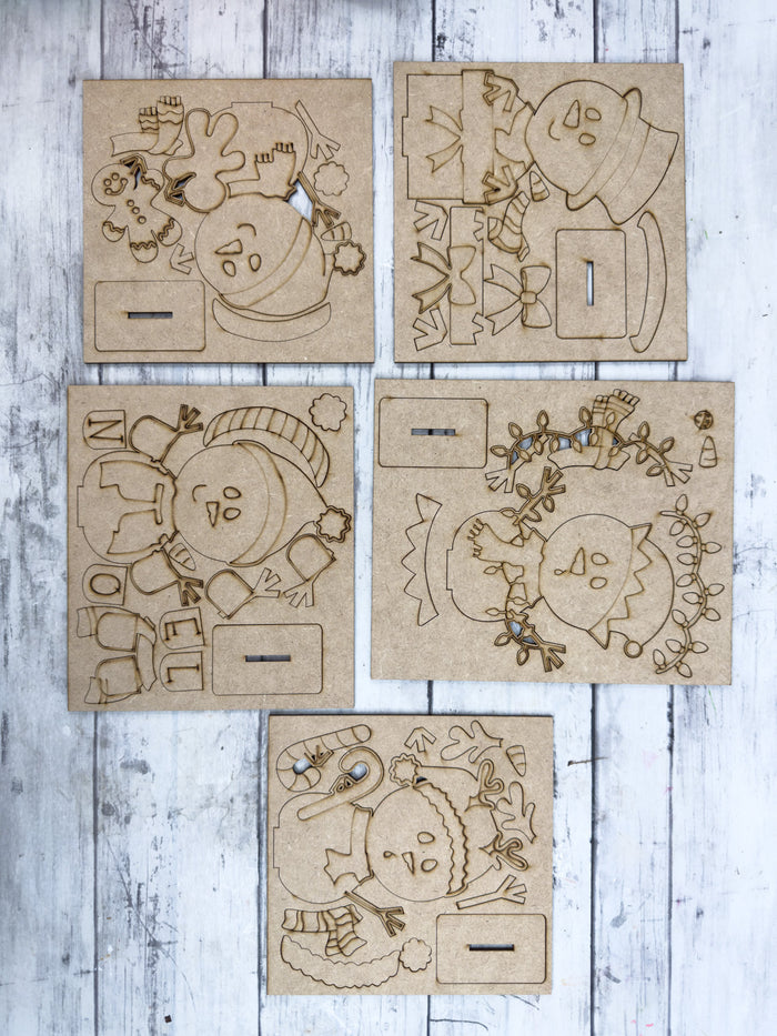 Set Snowman Christmas Friends DIY Kit