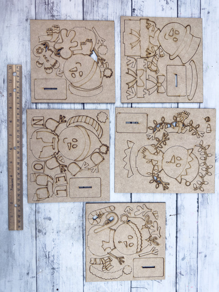 Set Snowman Christmas Friends DIY Kit