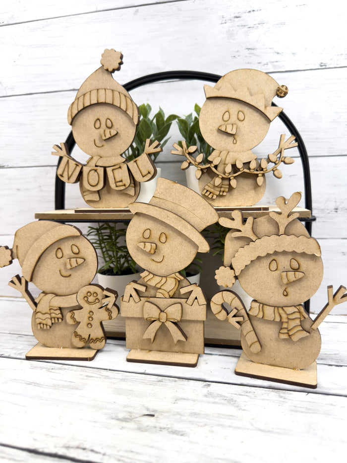 Set Snowman Christmas Friends DIY Kit