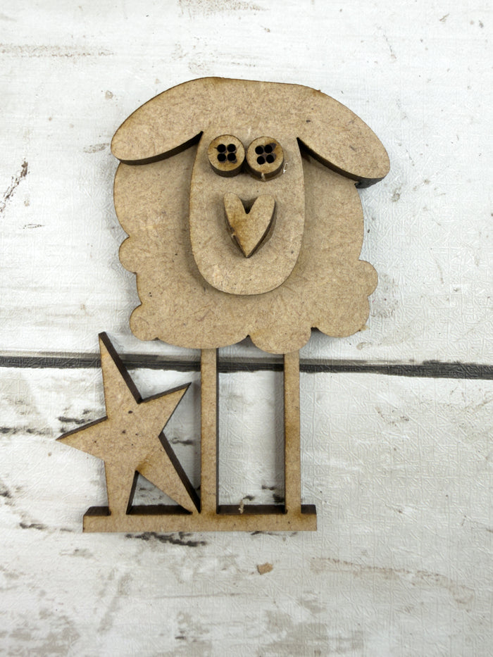 Sheep and Star Cloche Cake Display Add on Insert Kit