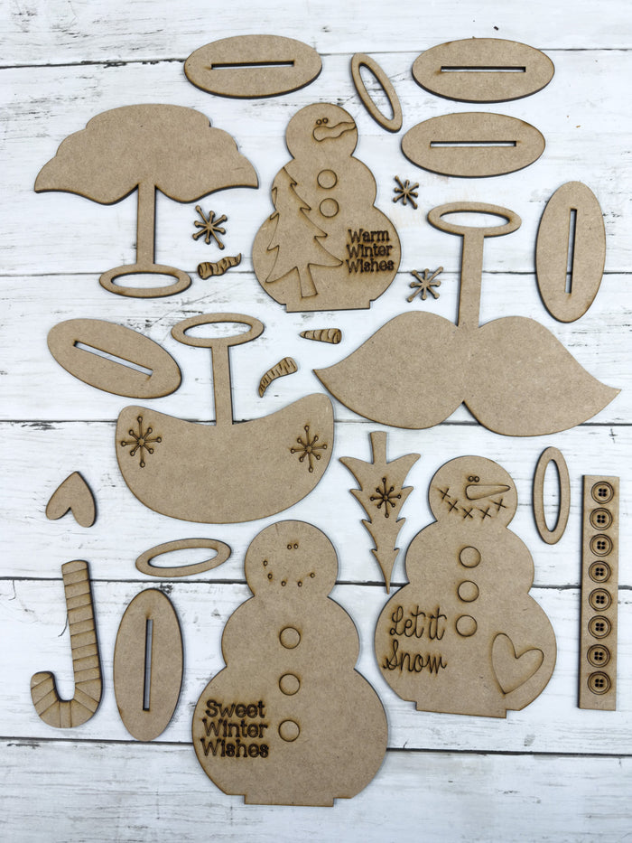 Snowman Angel Trio DIY Kit