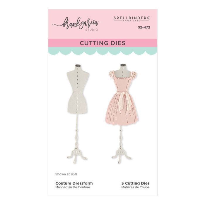 Spellbinders - Die - Couture Dressform. Includes 5 cutting dies. Available at Embellish Away in Bowmanville Ontario Canada.