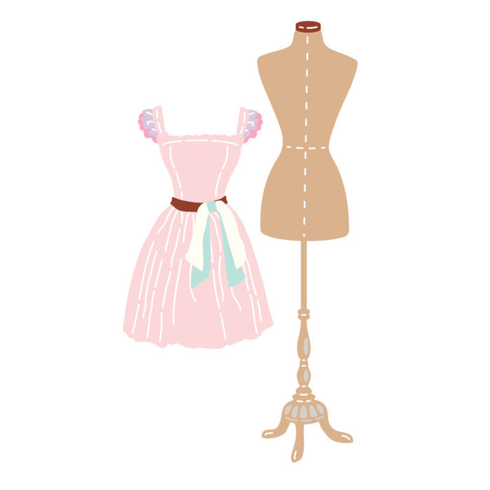 Spellbinders - Die - Couture Dressform. Includes 5 cutting dies. Available at Embellish Away in Bowmanville Ontario Canada.