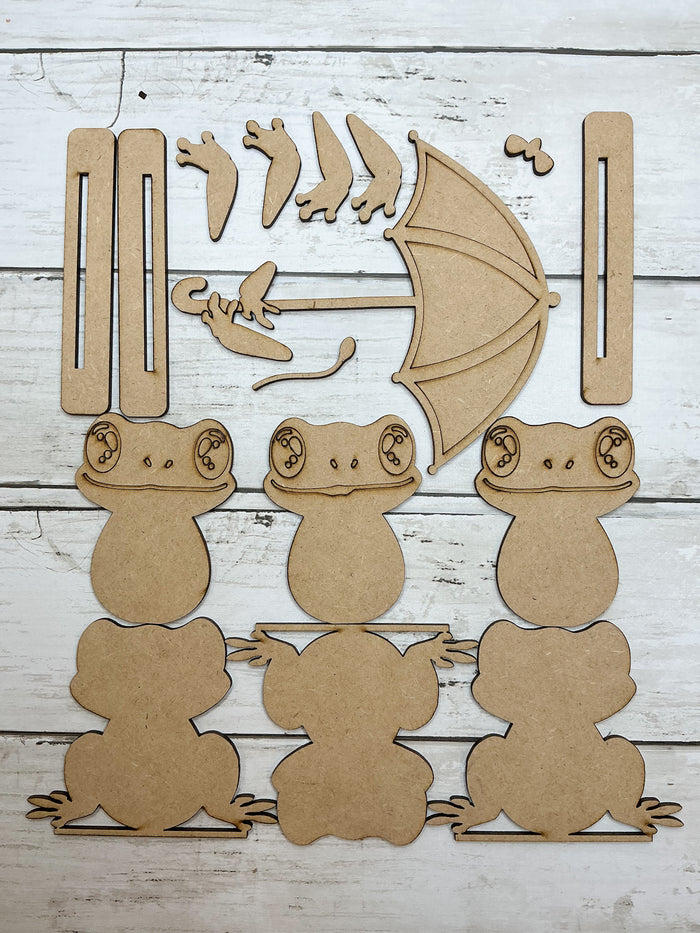 Spring Frog Trio Sitter Set DIY Kit