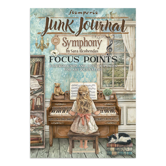 Stamperia - Junk Journal Focus Points - Symphony. Available at Embellish Away located in Bowmanville Ontario Canada.