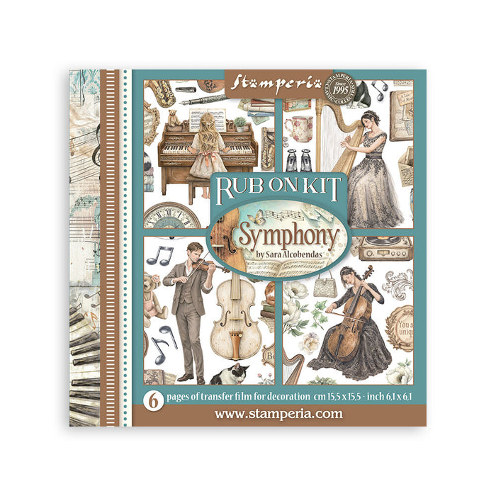 Stamperia - Rub-on Kit - Symphony. Available at Embellish Away located in Bowmanville Ontario Canada.