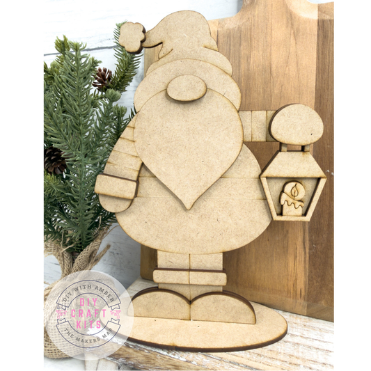 Standing Santa and Lantern DIY Kit