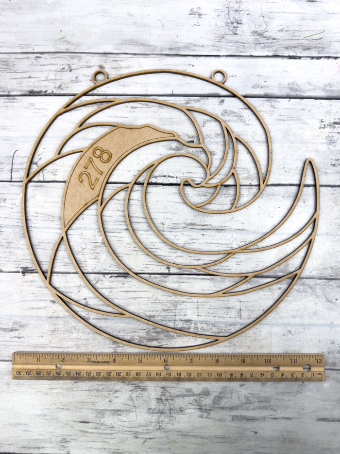 Style 278 Wave Laser Cut Outline Frame Blank