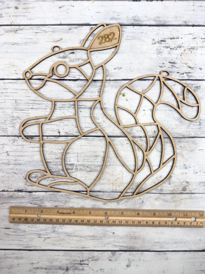 Style 282 Squirrel Laser Cut Outline Frame Blank