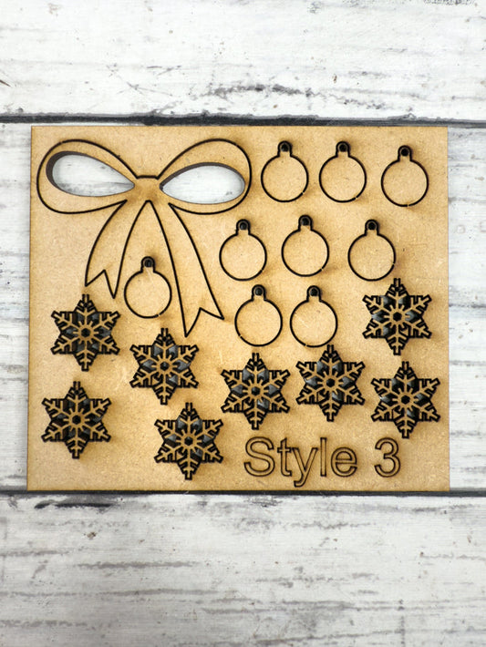 Style C For Tree Wooden Embellishments ONLY
