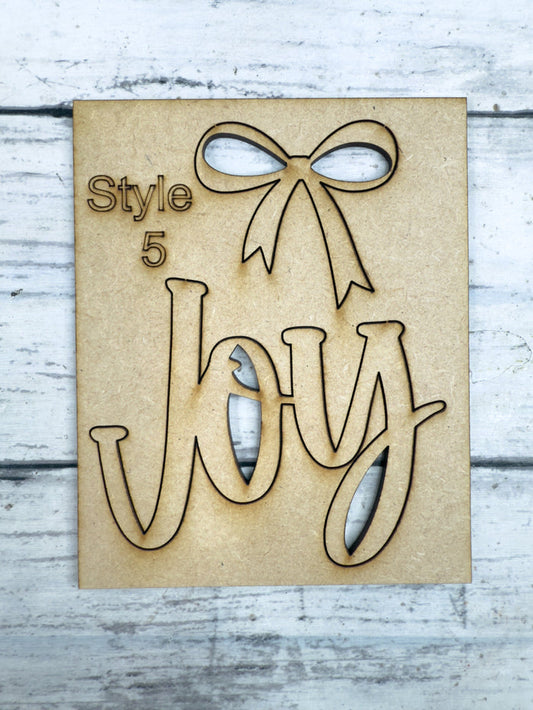 Style E for Tree Wooden Embellishments Only