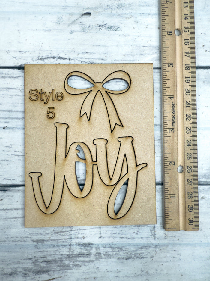 Style E for Tree Wooden Embellishments Only