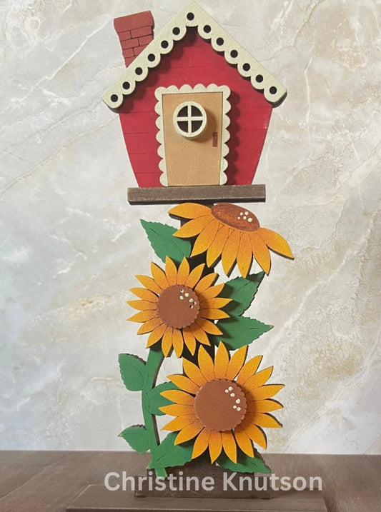 Sunflower Birdhouse DIY Kit