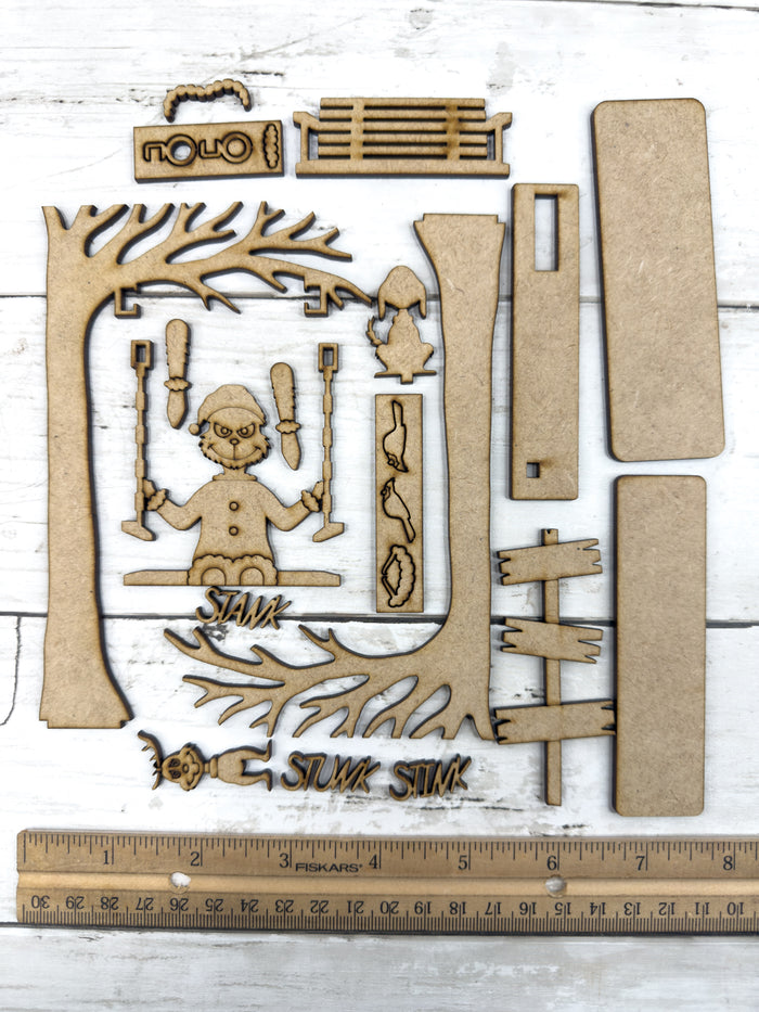 Swinging Stink Stank Stunk Green Guy DIY Kit