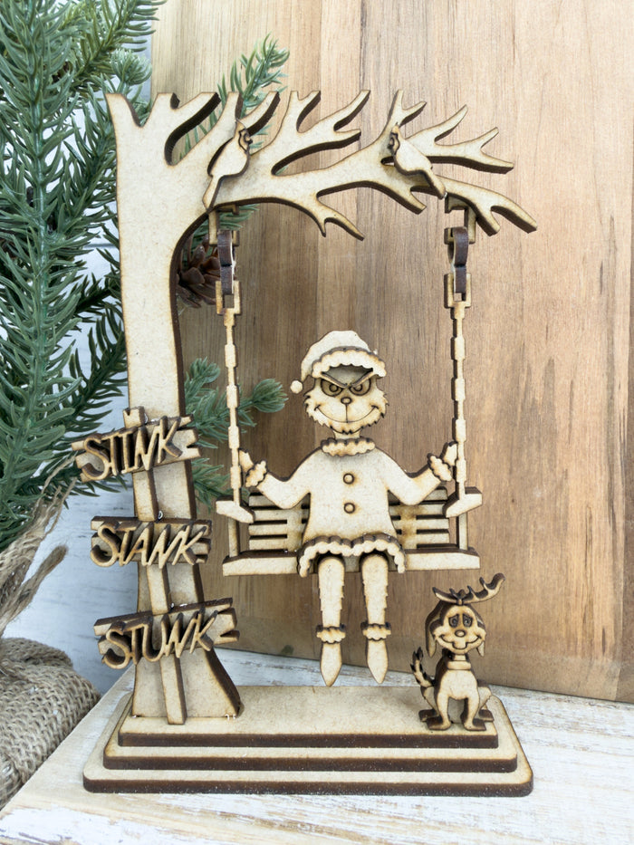 Swinging Stink Stank Stunk Green Guy DIY Kit