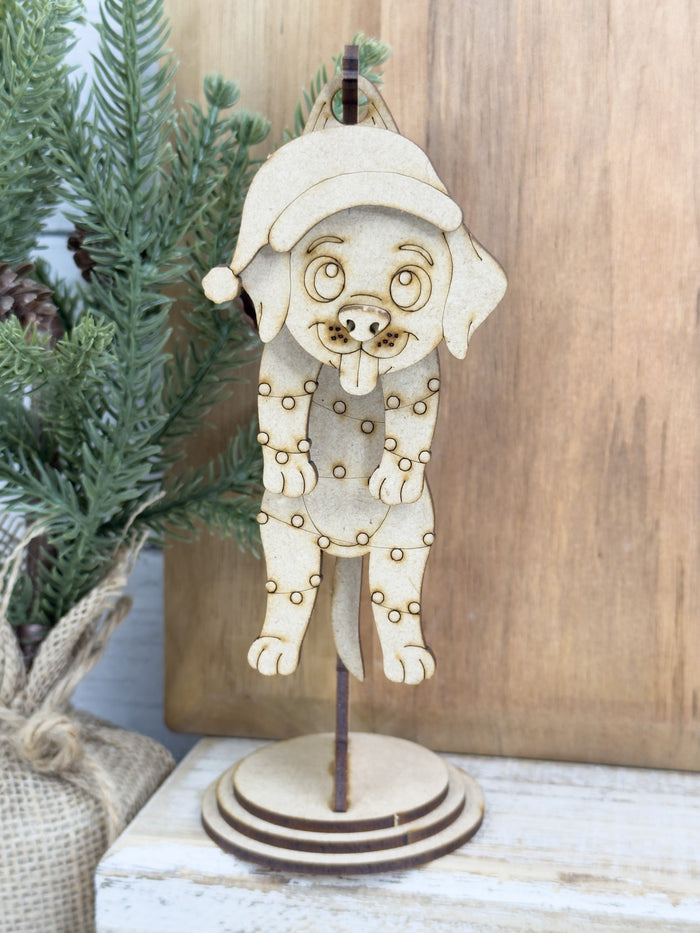 Swingy Christmas Puppy Dog Hanging Stand DIY Kit