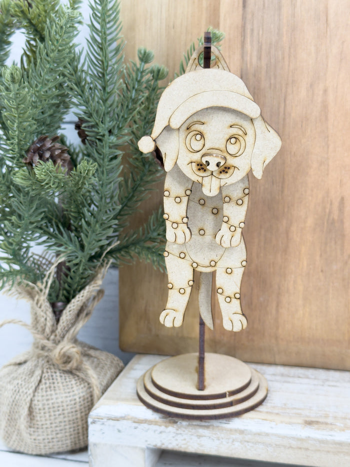 Swingy Christmas Puppy Dog Hanging Stand DIY Kit
