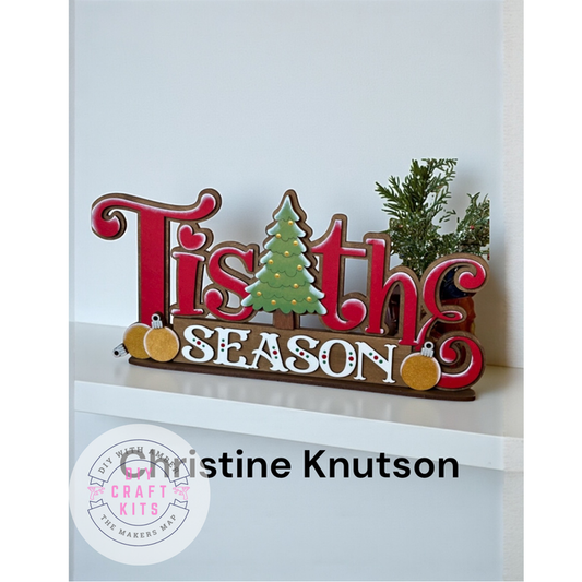 Tis the Season Sign Sitter DIY Kit