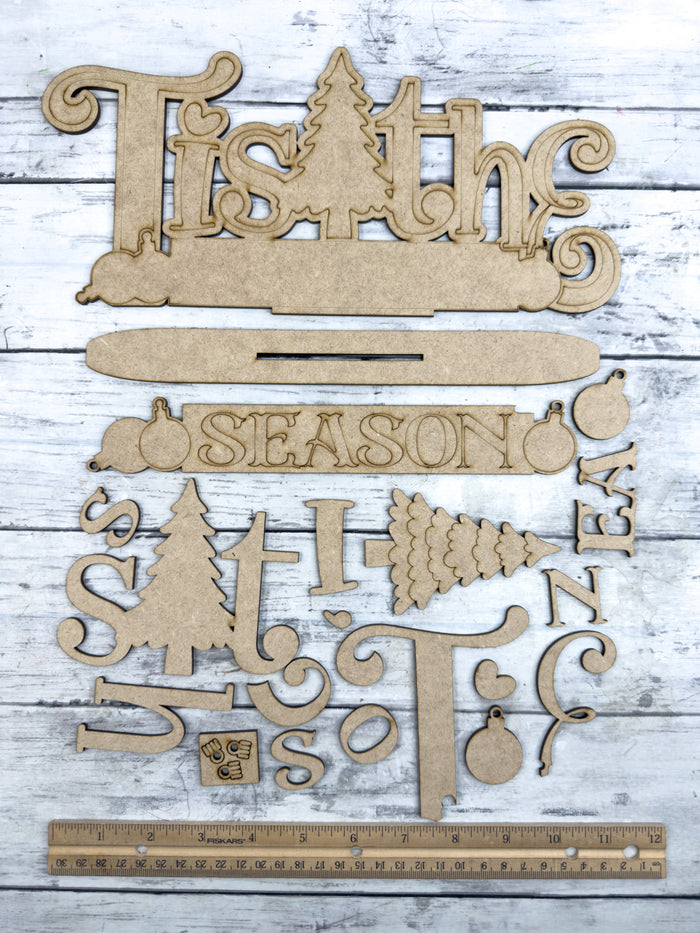Tis the Season Sign Sitter DIY Kit