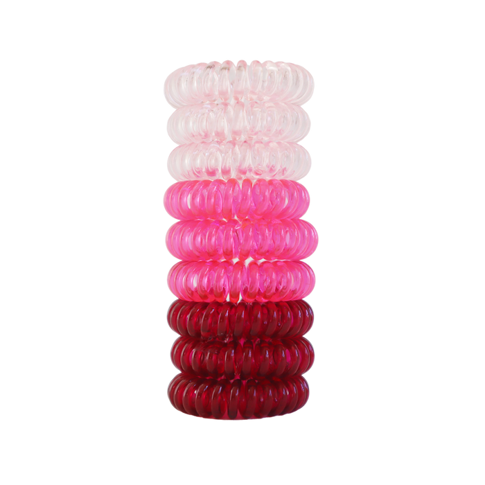 Twist Lock Hair Coil  - Rose GRADIENT 9 Pcs Set