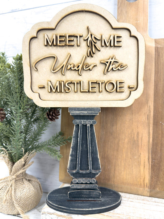 Under the Mistletoe Insert for Spindle Base