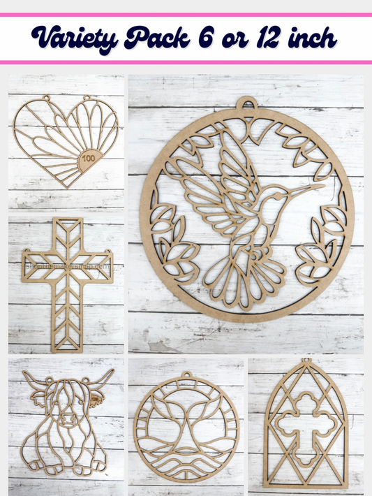 Variety Style A Laser Cut Outline Frame Blank