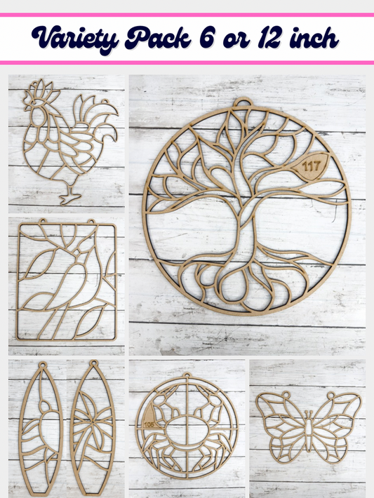 Variety Style B Laser Cut Outline Frame Blank