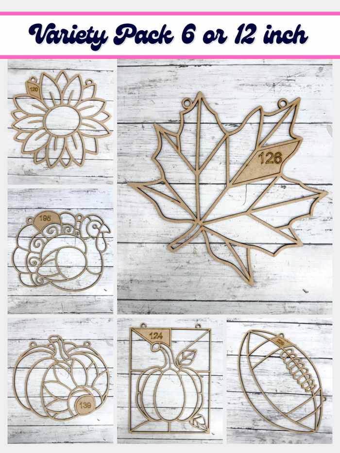 Variety Style C Laser Cut Outline Frame Blank