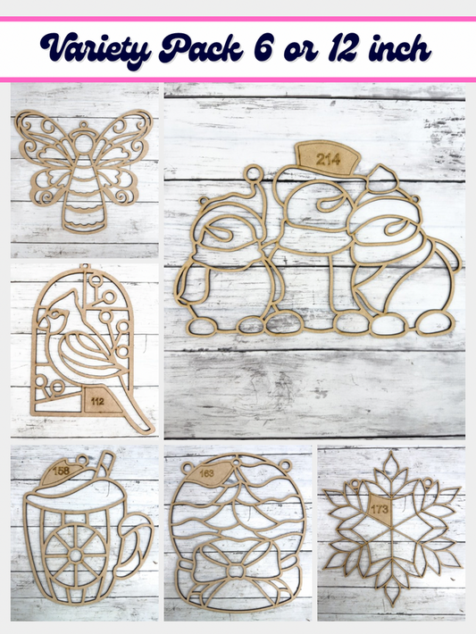 Variety Style F Laser Cut Outline Frame Blank